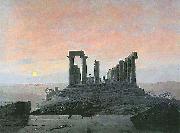 Caspar David Friedrich Der Tempel der Juno in Agrigent) painting